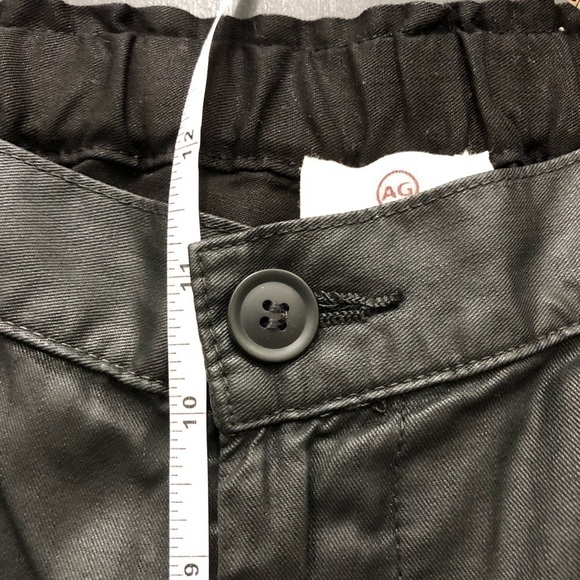 AG Adriano Coated Black Tapered Pants L - Picture 11 of 12